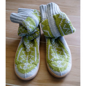 Gypsyz Gypsy Knit Boots sz 10 slipper shoe sock
